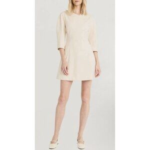 Luxely Beige Boat Neck Minidress Size 12 NWT